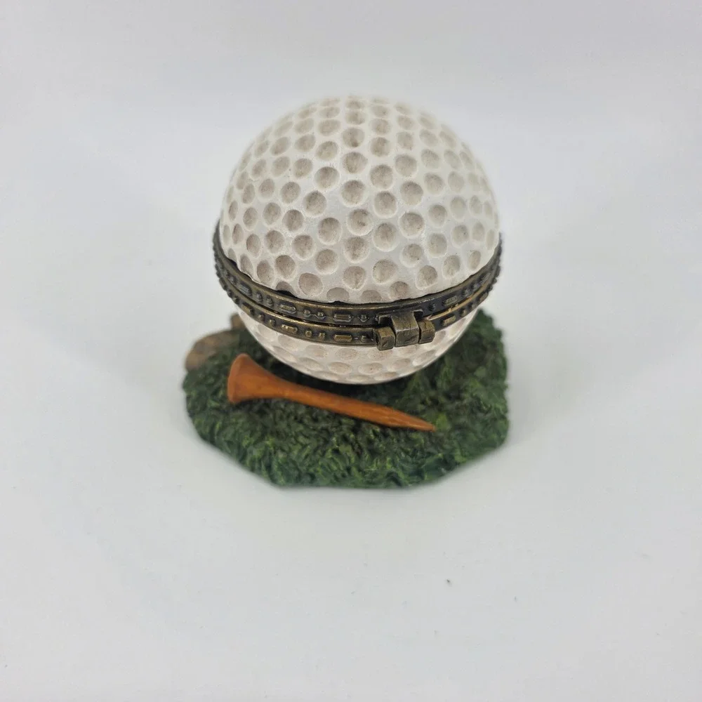 Country Club Classics Golf Ball Trinket Ring Box 1998 Character Collectibles